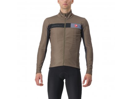 Castelli Mortirolo 6S Jacket, Tarmac/ Black silver reflex  Pánská čiastočne vodoodolná bunda voľnejšieho strihu