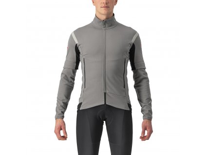 Castelli Perfetto RoS 2 Convertible Jacket, Grey  Pánska vetru a vode odolná bunda s odopínacími rukávmi