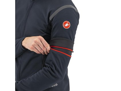 Castelli Perfetto RoS 2 Convertible Jacket, Belgian blue  Pánska vetru a vode odolná bunda s odopínacími rukávmi