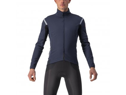 Castelli Perfetto RoS 2 Convertible Jacket, Belgian blue  Pánska vetru a vode odolná bunda s odopínacími rukávmi