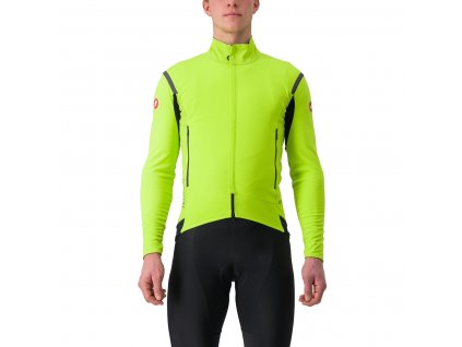 Castelli Perfetto RoS 2 Jacket, Fluo yellow  Pánska bunda do daždivých a veterných podmienok