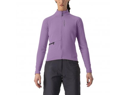 Castelli Unlimited Trail W Jersey, Violet mist  Dámsky univerzálny zateplený dres s dlhým rukávom