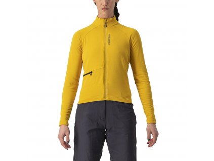 Castelli Unlimited Trail W Jersey, Goldenrod  Dámsky univerzálny zateplený dres s dlhým rukávom