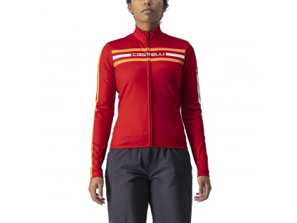 Castelli Unlimited W Thermal Jersey, Pro red  Dámsky zateplený dres s dlhým rukávom