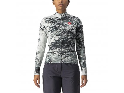 Castelli Unlimited W Thermal Jersey, Silver/ Grey  Dámsky zateplený dres s dlhým rukávom