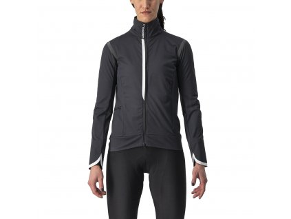 Castelli Alpha Ultimate Insulated W Jacket, Light black  Dámska vodoodolná bunda chrániaca pred chladom aj vlhkom