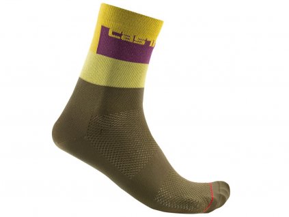 Castelli Blocco 15, Avocado green  Letné ponožky s iónmi striebra pre zníženie zápachu