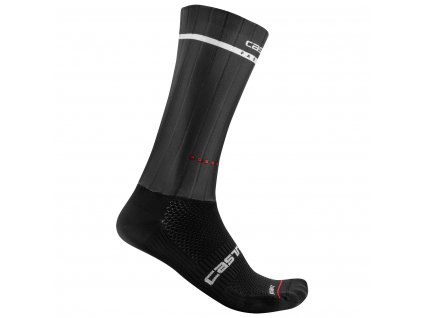 Castelli Fast Feet 2, Black  Letné, vysoké aero ponožky