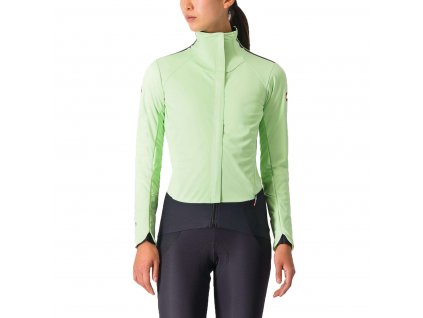 Castelli Alpha Doppio Ros W, Paradise mint/ Black reflex  Dámska zimná cyklistická bunda