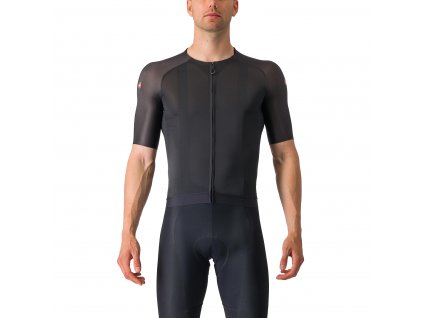 Castelli Aero Race 7.0 jersey, Light black  Pánsky letný, závodný dres