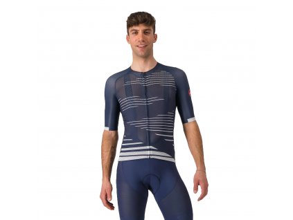 Castelli Climber´s 4.0 jersey, Blegian blue/ Silver gray  Pánsky dres do horúcich letných dní