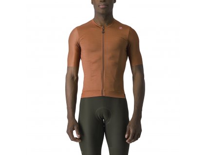 Castelli Espresso jersey, Mocha/ Dark gray  Pánsky cyklistický dres s krátkym rukávom