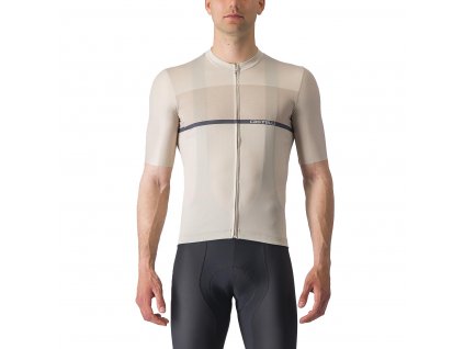 Castelli Tradizione, Silver moon/ Clay/ Twilight blue  Pánsky cyklistický  dres s krátkym rukávom