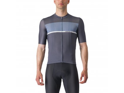 Castelli Tradizione, Twilight blue/ Light steel blue/ White  Pánsky cyklistický  dres s krátkym rukávom