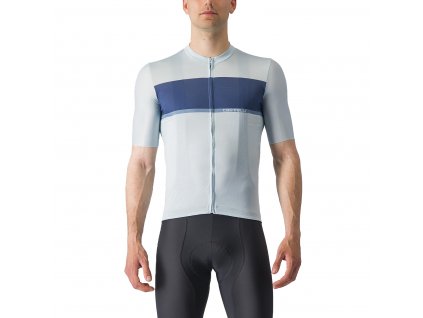 Castelli Tradizione, Winter sky/ Belgian blue/ Steel blue  Pánsky cyklistický  dres s krátkym rukávom