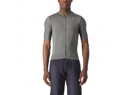 Castelli Unlimited Entrata 2 jersey, Gunmetal gray  Pánsky cyklistický dres s krátkym rukávom