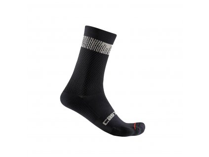Castelli Unlimited 18, Black/ Silver moon  Pánske letné ponožky