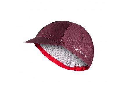 Castelli Rosso Corsa 2 Cap, Deep bordeaux  Letná cyklistická čiapka