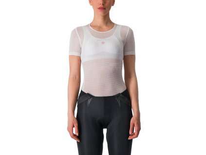 Castelli Pro Mesh W SS, White  Spodné dámske tričko s krátkym rukávom