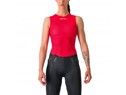 Castelli Pro Mesh W SLV, Hibiscus  Spodné dámske tričko bez rukávov