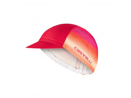 Castelli Climber´s 4.0 cap, Hibiscus/ Pink-Orange  Sieťovaná cyklistická čiapka