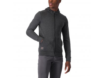 Castelli Milano 2 Full Zip Fleece,  Dark gray  Pánska mikina na zips