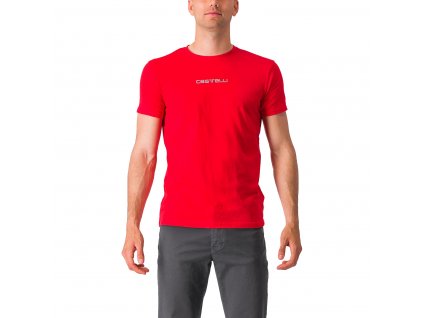 Castelli Classico Tee, Red  Pánske tričko s krátkym rukávom