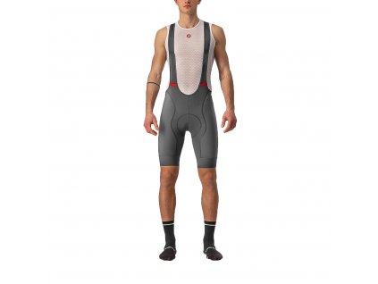 Castelli Competizione bibshort, Gunmetal gray  Bestseller pánske cyklo kraťasy s trakmi