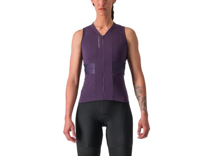 Castelli Anima 4 W SLV jersey, Night shade/ Purple mist  Dámsky letný dres bez rukávov