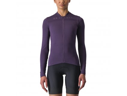 Castelli Anima 4 W LS jersey, Night shade/ Orchid petal  Dámsky dres s dlhými rukávmi na každú jazdu