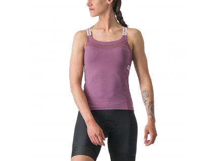 Castelli Bavette Top, Deep purple/ Ivory  Dámsky top na horúce dni bez priameho slnka