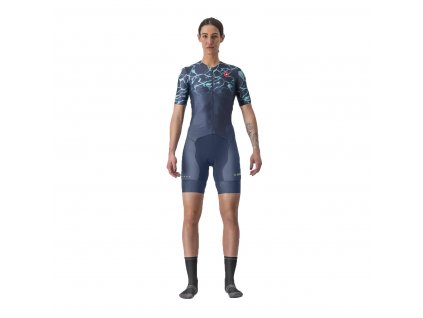 Castelli Free Sanremo 2 W TRI, Belgian blue/ Light turquoise  Dámska Triatlon kombinéza