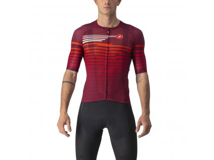 Castelli Climber'S 3.0 SL SS Jersey, Bordeaux/ Red  Dres do najhorúcejších dní, vylepšili sme UV ochranu