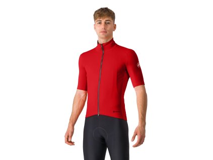 Castelli Perfetto RoS 2 Wind, Rich red  Pánsky dres/bunda s krátkym rukávom do daždivých a veterných podmienok
