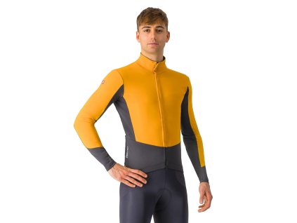 Castelli Perfetto Air Jacket, Vivid orange/ Dark gray (Veľkosť 3XL)