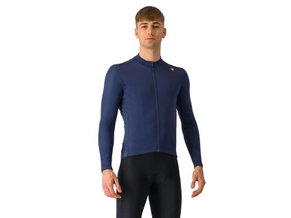 Castelli Espresso Thermal LS, Belgian blue (Veľkosť 3XL)