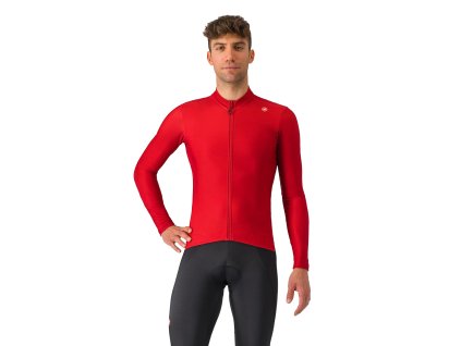 Castelli Espresso Thermal LS, Rich red (Veľkosť 3XL)