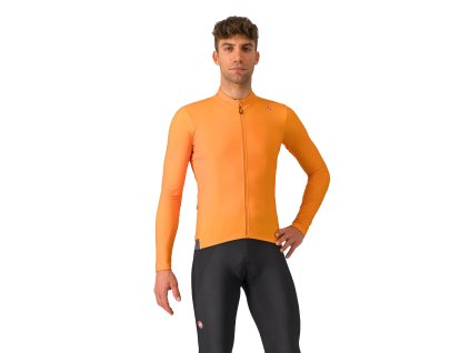 Castelli Espresso Thermal LS, Vivid orange/ Dark gray (Veľkosť 3XL)
