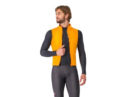 Castelli Espresso Vest, Vivid orange/ Dark gray (Veľkosť 3XL)