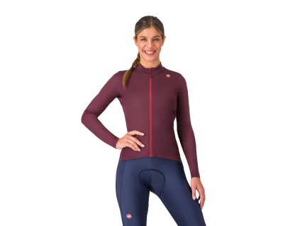 Castelli Espresso Thermal W LS, Deep bordeaux (Veľkosť L)