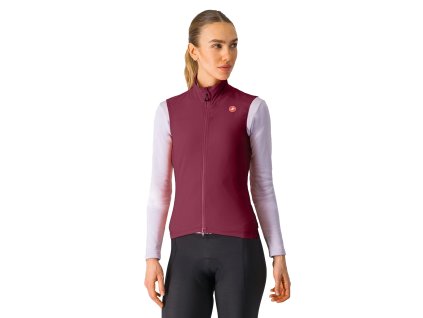 Castelli Espresso W Vest, Deep bordeaux (Veľkosť L)