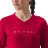 Castelli Trail Tech 2 W Tee, Dark red  Dámske funkčné tričko/dres vo voľnom strihu