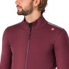 Castelli Espresso Air Jacket, Deep bordeaux  Pánska cyklistická bunda do prechodných podmienok