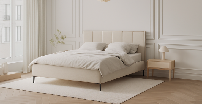 Designová čalouněná postel Raelyn 180×200