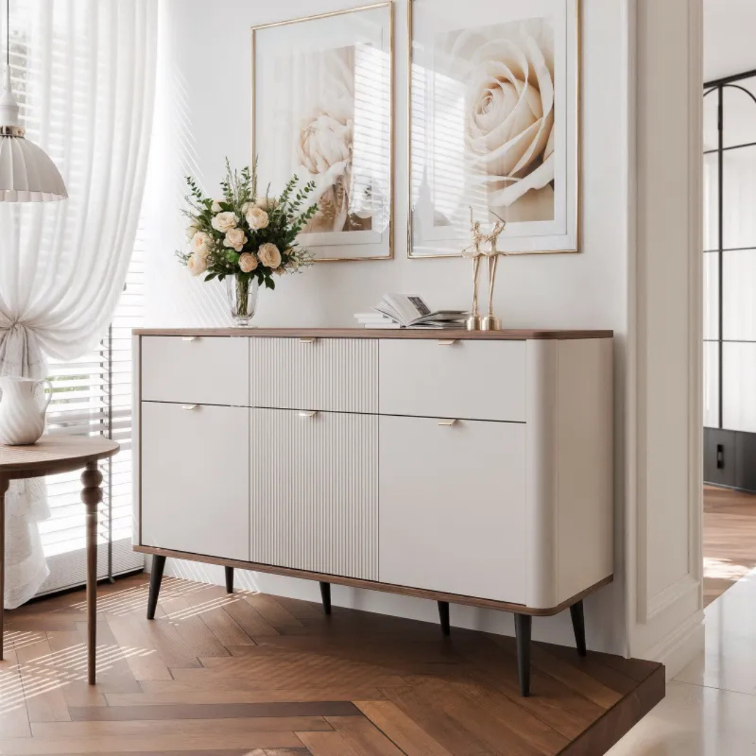 Designová komoda Nicola 130 cm kašmír