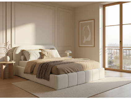 Moderná čalúnená posteľ LORANDO SLIM 140 x 200