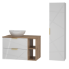 Zostava RESS biela + dub 60 cm