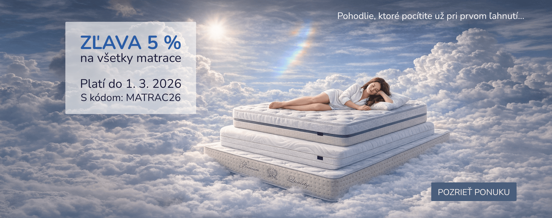Zľava na matrace