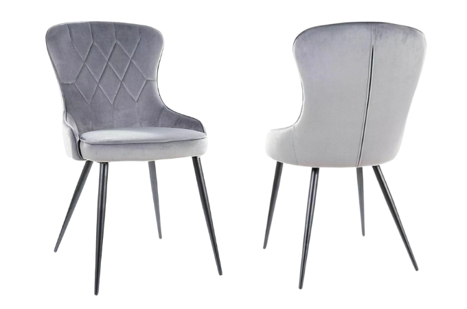 Jedálenská stolička Kayla šedá