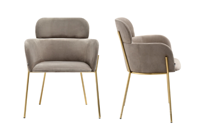 Jedálenská stolička Kayla šedá